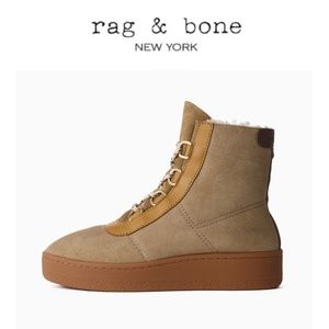 rag & bone Oslo Shearling Lace Up Boot